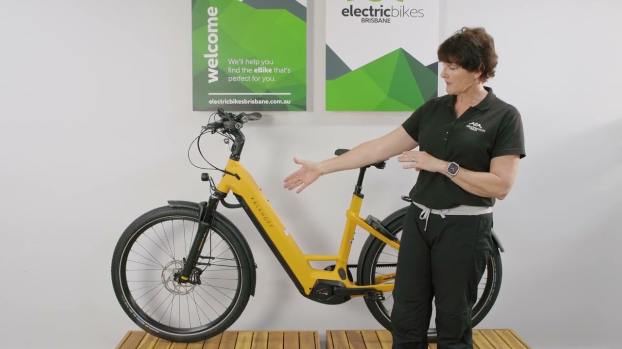 What is the top speed of the Kalkhoff electric bike?