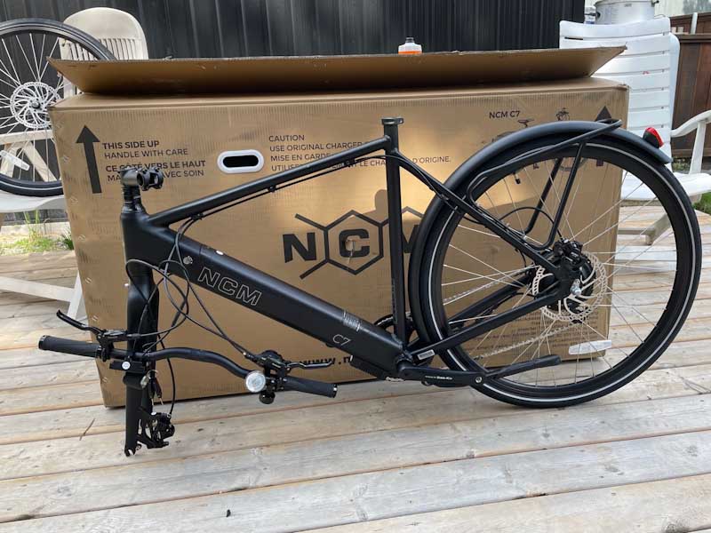 How much does the NCM electric bike weight?